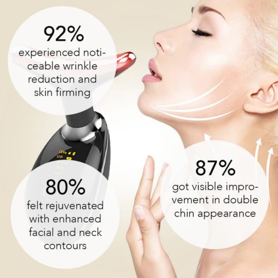 Face Massager Anti-Wrinkle Face Device 3 Modes 45°C Neck Lifting Massagers LED High Frequency Beauty Instrumen EMS Face Massage for Women - Image 10