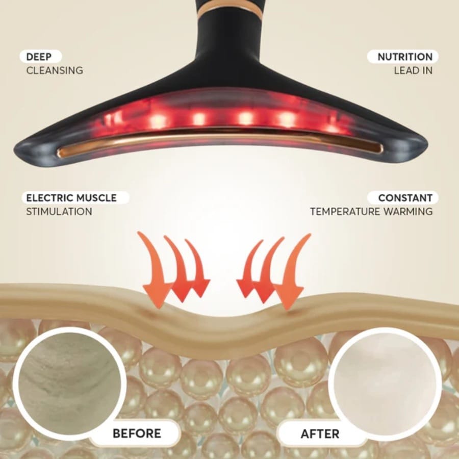 Face Massager Anti-Wrinkle Face Device 3 Modes 45°C Neck Lifting Massagers LED High Frequency Beauty Instrumen EMS Face Massage for Women - Image 5