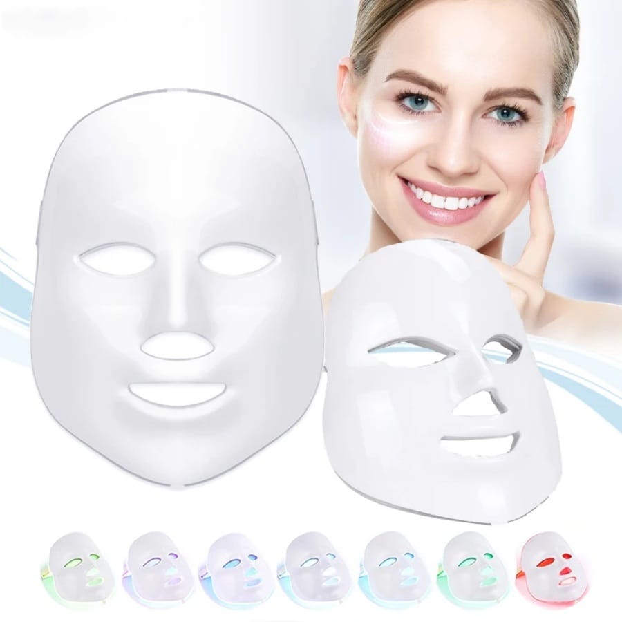 Light Therapy LED Face Mask 7 Color 149 Leds Photon Face Mask Beauty Photon Mask for Face Skin Rejuvenation Facial Skin Treatment Anti-Aging Anti Acne Anti Wrinkle with Free Gift - Image 2