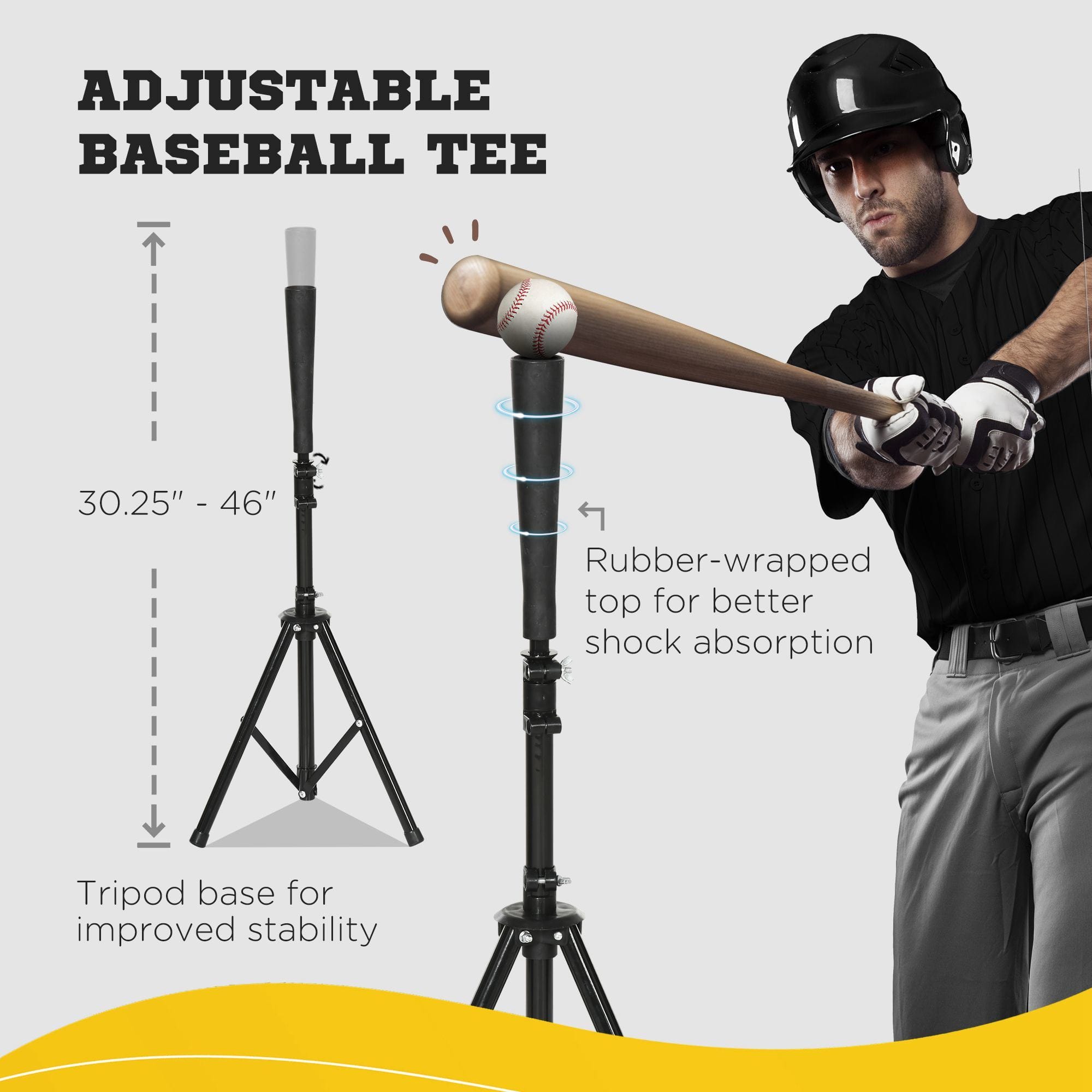 Soozier 17' x 5.5' Baseball Net with Strike Zone, Tee, Caddy, and Carry Bag for Pitching and Hitting, Portable Extra Large Softball and Baseball Training Equipment - Image 5