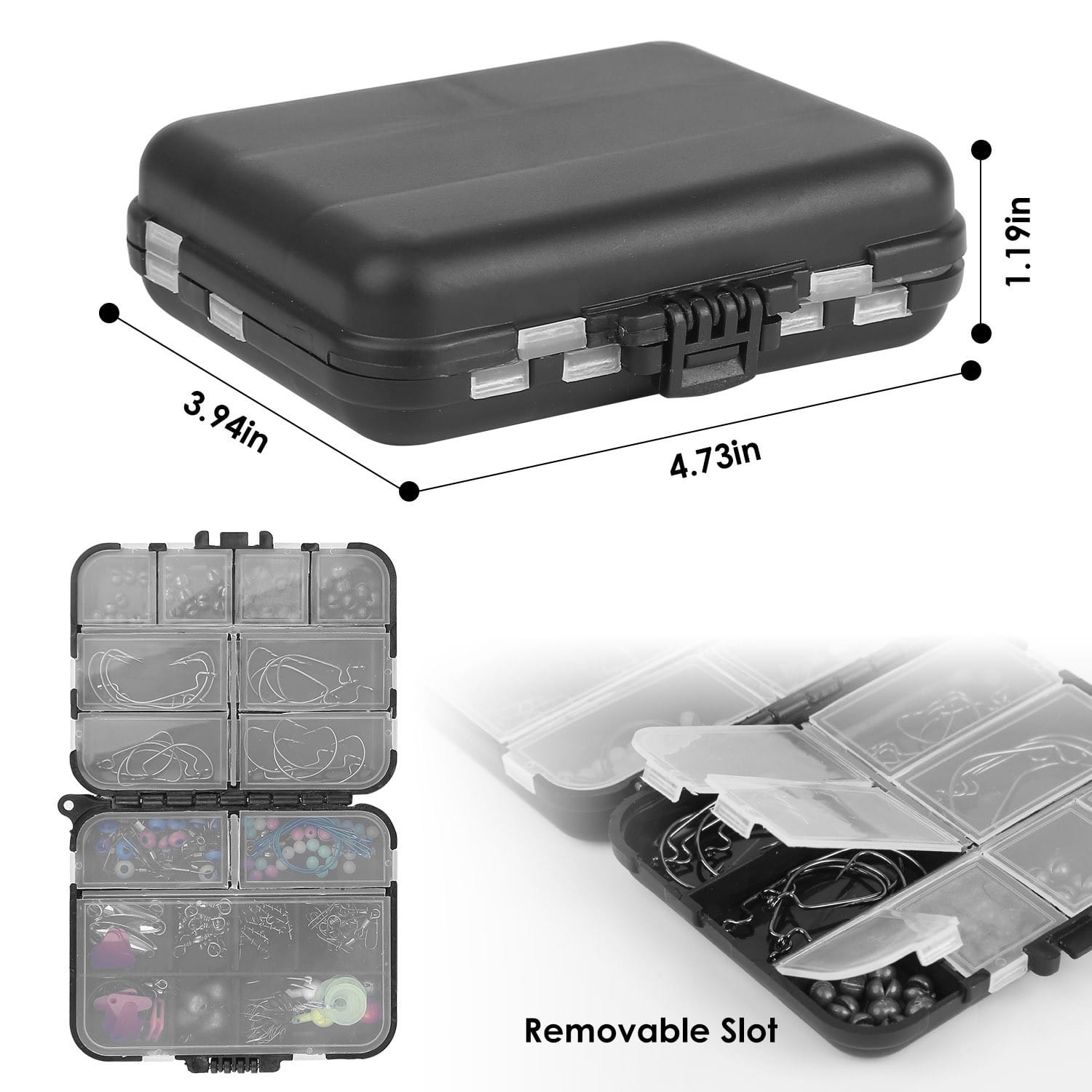 188Pcs Fishing Accessory Kit Portable Fishing Set Including Jig Hooks Sinker Weights Spoon Lure - Image 4