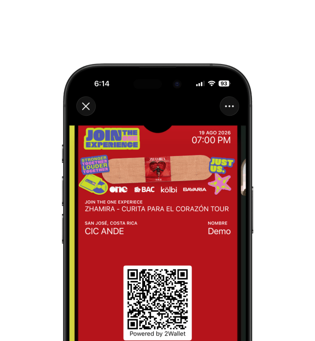 Tarjeta Eventos