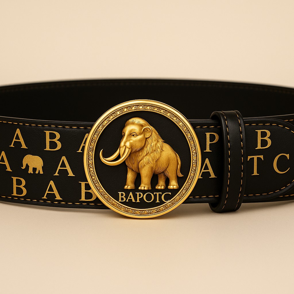 BAPOTC Signature Mammoth Monogram Belt