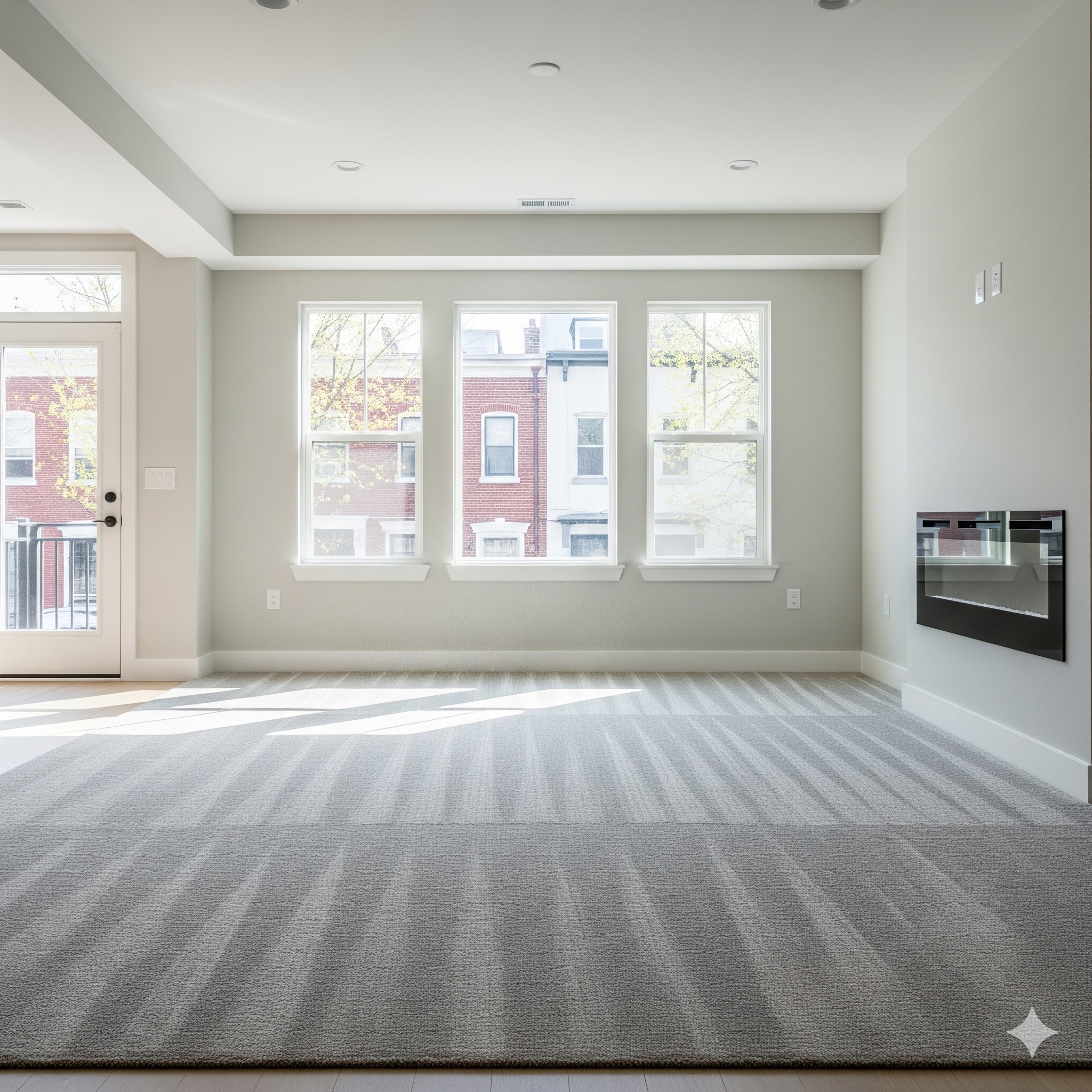 A freshly cleaned living room