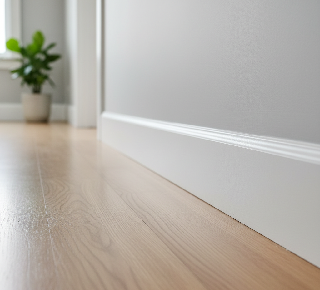 Deep cleaned hallway or entryway