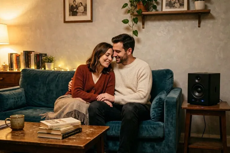 couple listening to music together emotional connection relationship
