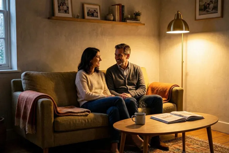 couple spending intentional time together no phones reconnecting relationship