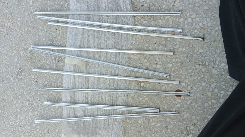Chrome trim strips (~10 pcs)