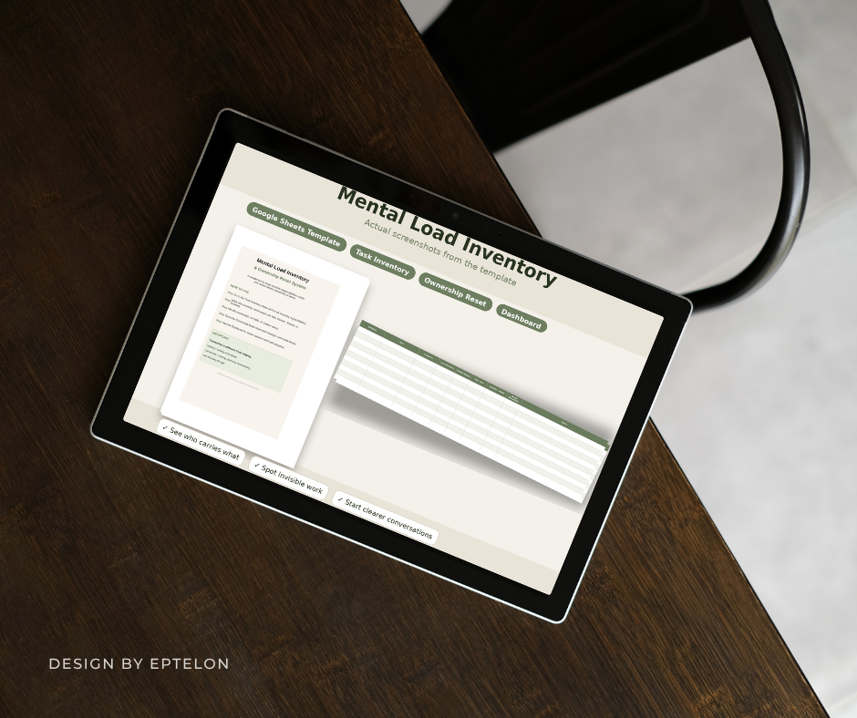 Mental Load Excel + Google Sheets