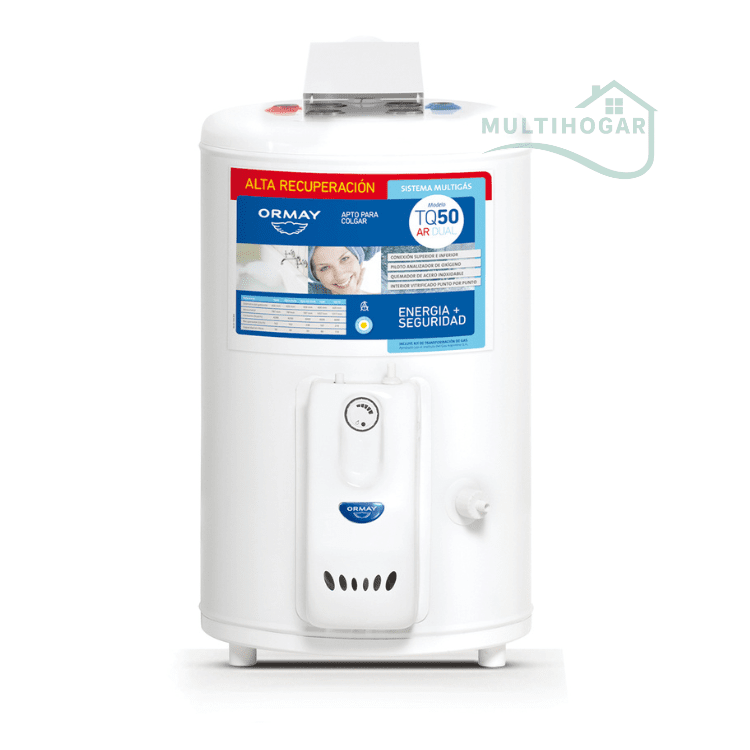 Termotanque alta recuperacion 50L ORMAY TQ-50 L AR Dual