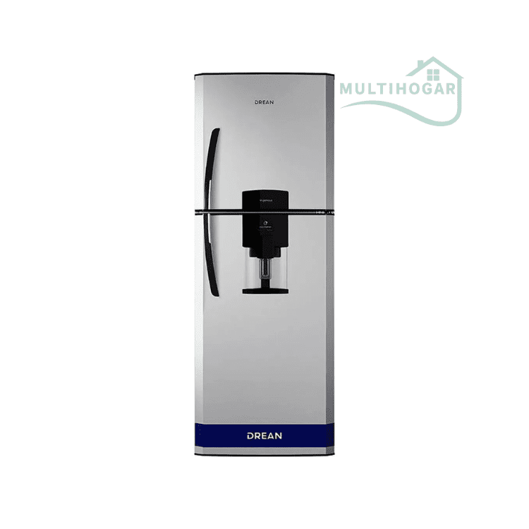 Heladera Cíclica Drean HDR400F41S Gris 396L ❄️🚰 ¡Frescura, diseño y practicidad en tu cocina! Con 396 litros de capacidad, freezer superior y control de temperatura, esta heladera Drean te permite conservar tus alimentos siempre frescos 🥦🍖. Su sistema cíclico (Cycle Defrost) requiere deshielo solo dos veces al año, ahorrando energía ⚡ y mantenimiento. Con dispenser de agua frontal 🥤 para refrescarte sin abrir la puerta, organizador de botellas 🍾 y huevera integrada 🥚, todo está pensado para tu comodidad. Su diseño en color gris elegante, junto con sus medidas de 67cm de ancho, 69cm de profundidad y 1.9m de alto, hacen que se adapte a cualquier cocina moderna. Funciona a 220V y su consumo es eficiente 💡. ¡Una aliada silenciosa, potente y funcional para tu día a día! 🇦🇷