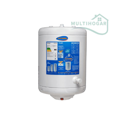 Termotanque Electrico Ecotermo de 49lts Conexion Superior 1400w Color Blanco Elec 53 Le Cs
