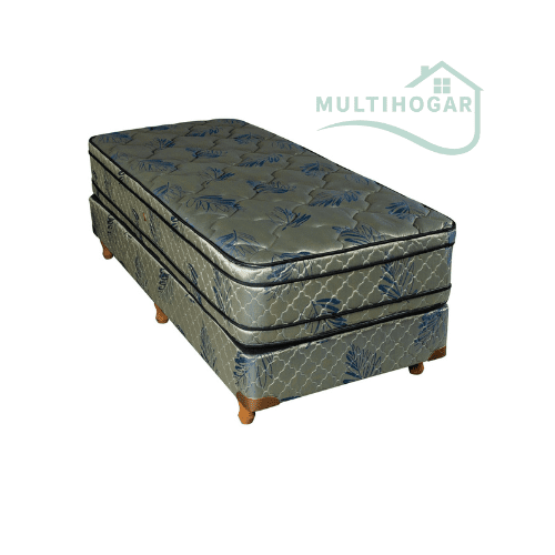 Colchon Elegance polipluma 1 Plaza 190x80x30 Resorte 100kg