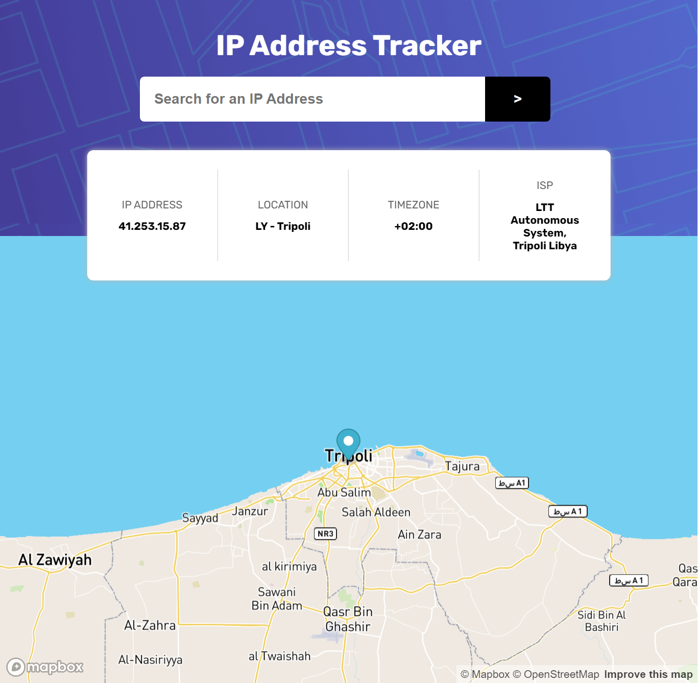 IP Address Tracker