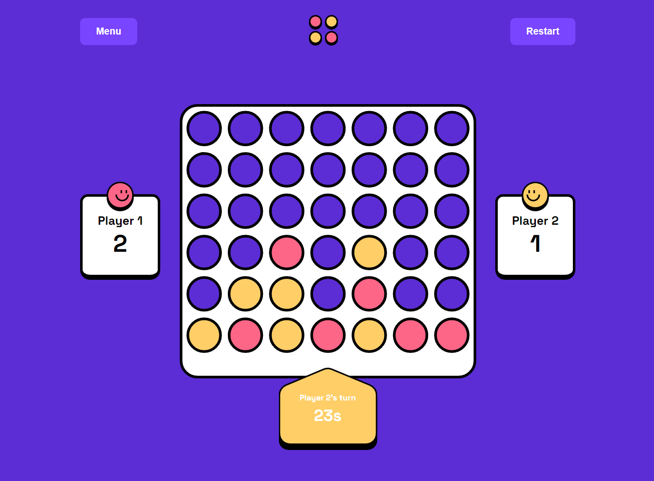 Connect Four Game Screen Shot