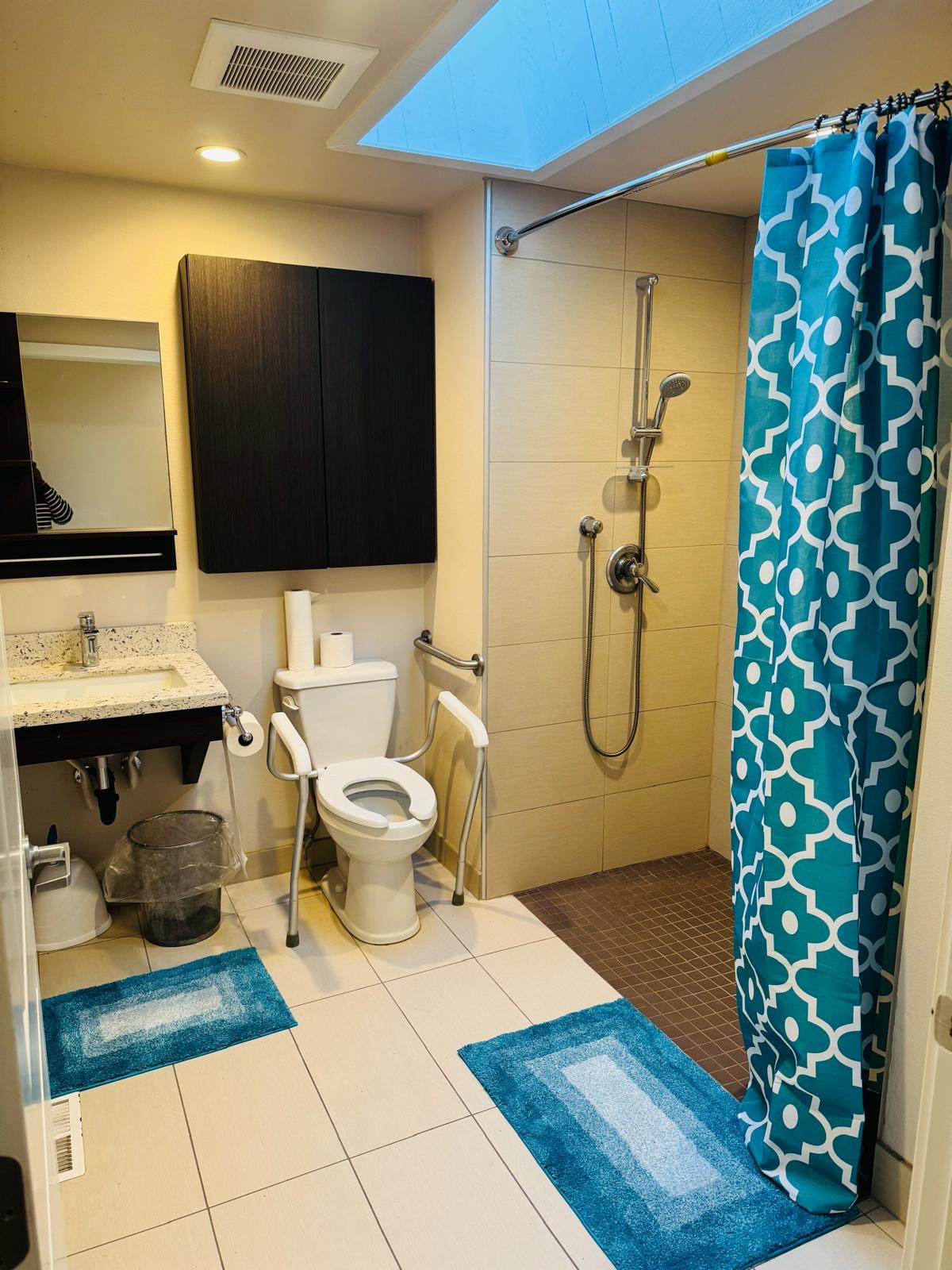 Modern bathroom facilities at Bramig Adult Care Home ensuring resident safety.