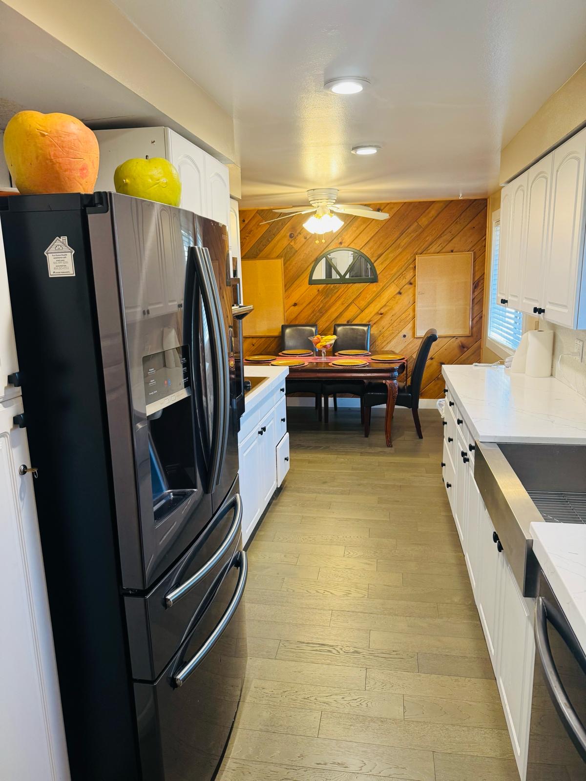 Modern kitchen design at Bramig Adult Care Home supporting daily resident needs.