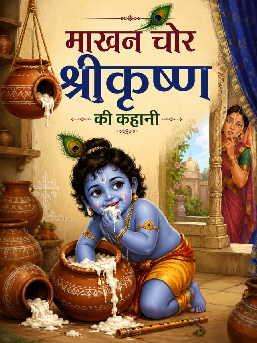 माखन चोर श्रीकृष्ण की कहानी