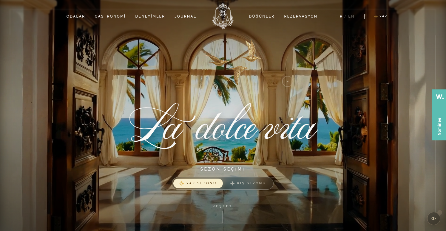 VILLA AURELIA website preview