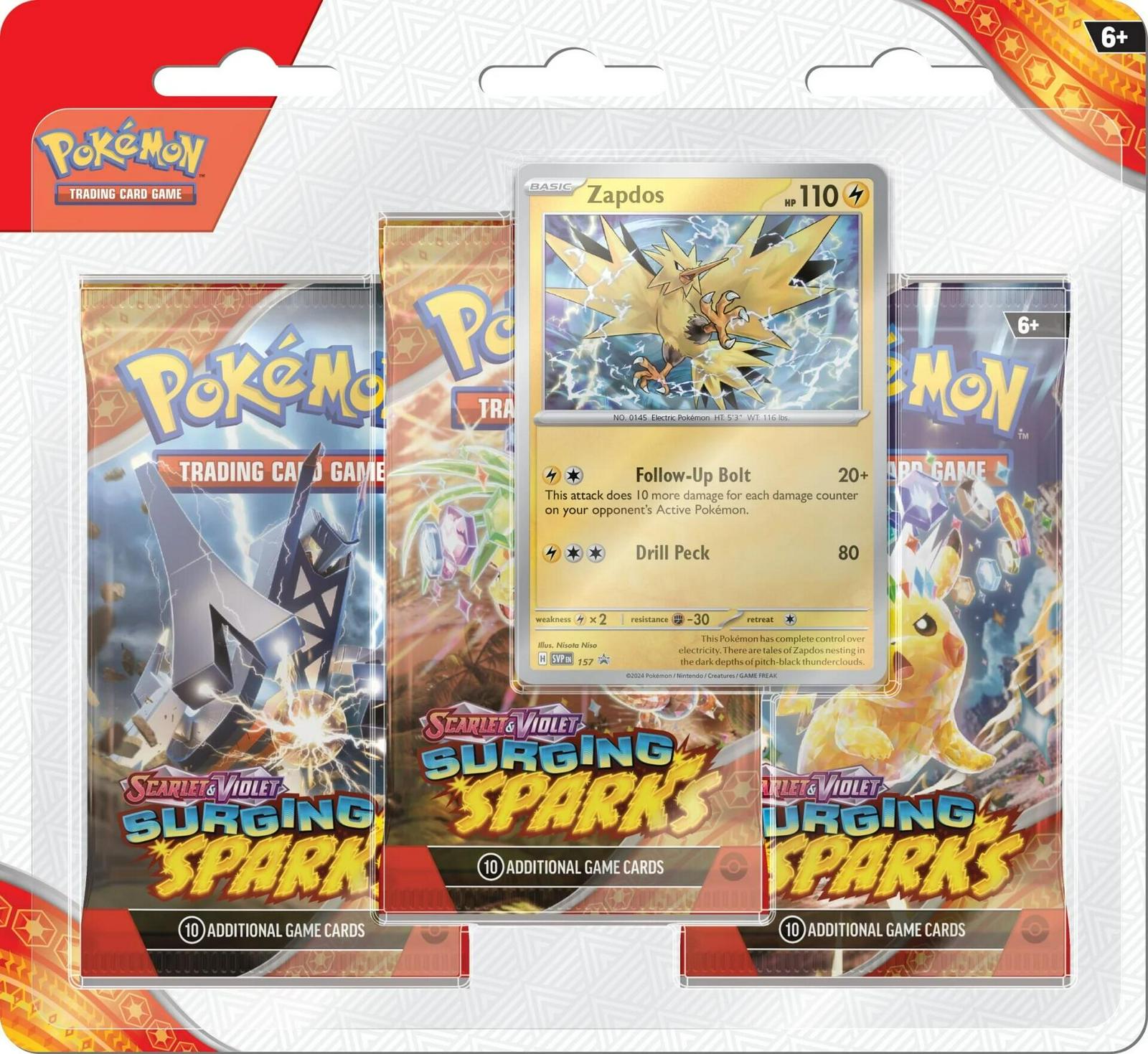 Zaptos 3-Pack Blister Surging Sparks ürün görseli