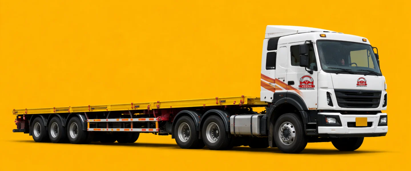 Articulated trailer on a national highway