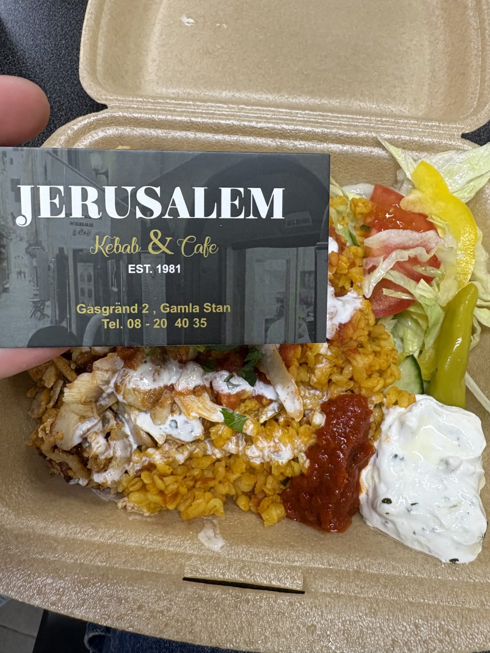 Shawarma at Jerusalem Kebab and Cafe, Toronto