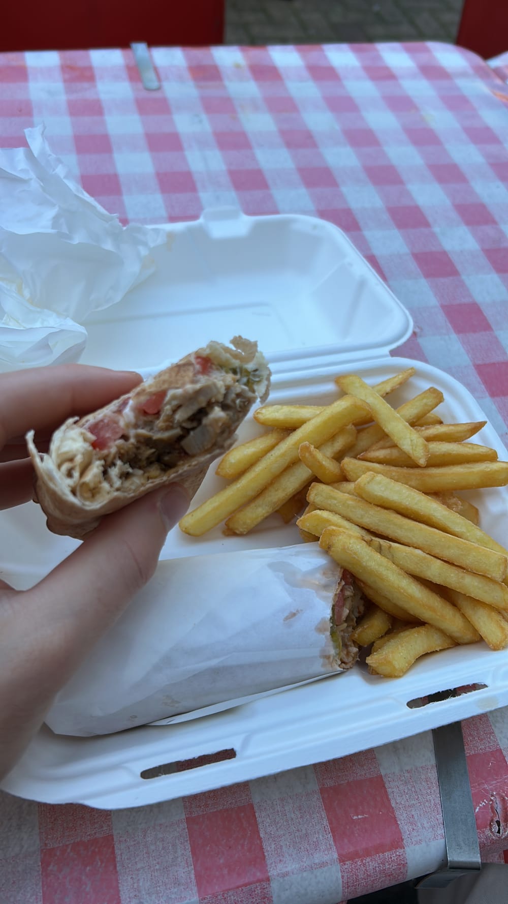 Shawarma at Noura Lebanese Takeaway - Battersea, Toronto