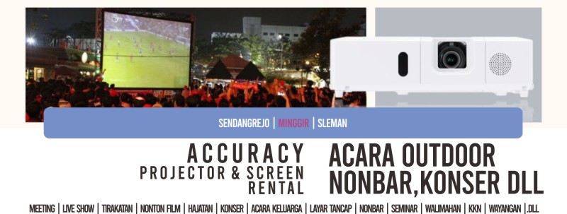 Sewa Proyektor dan Screen Jogja Area | Outdoor dan Layar Tancap| Sendangrejo Minggir Sleman