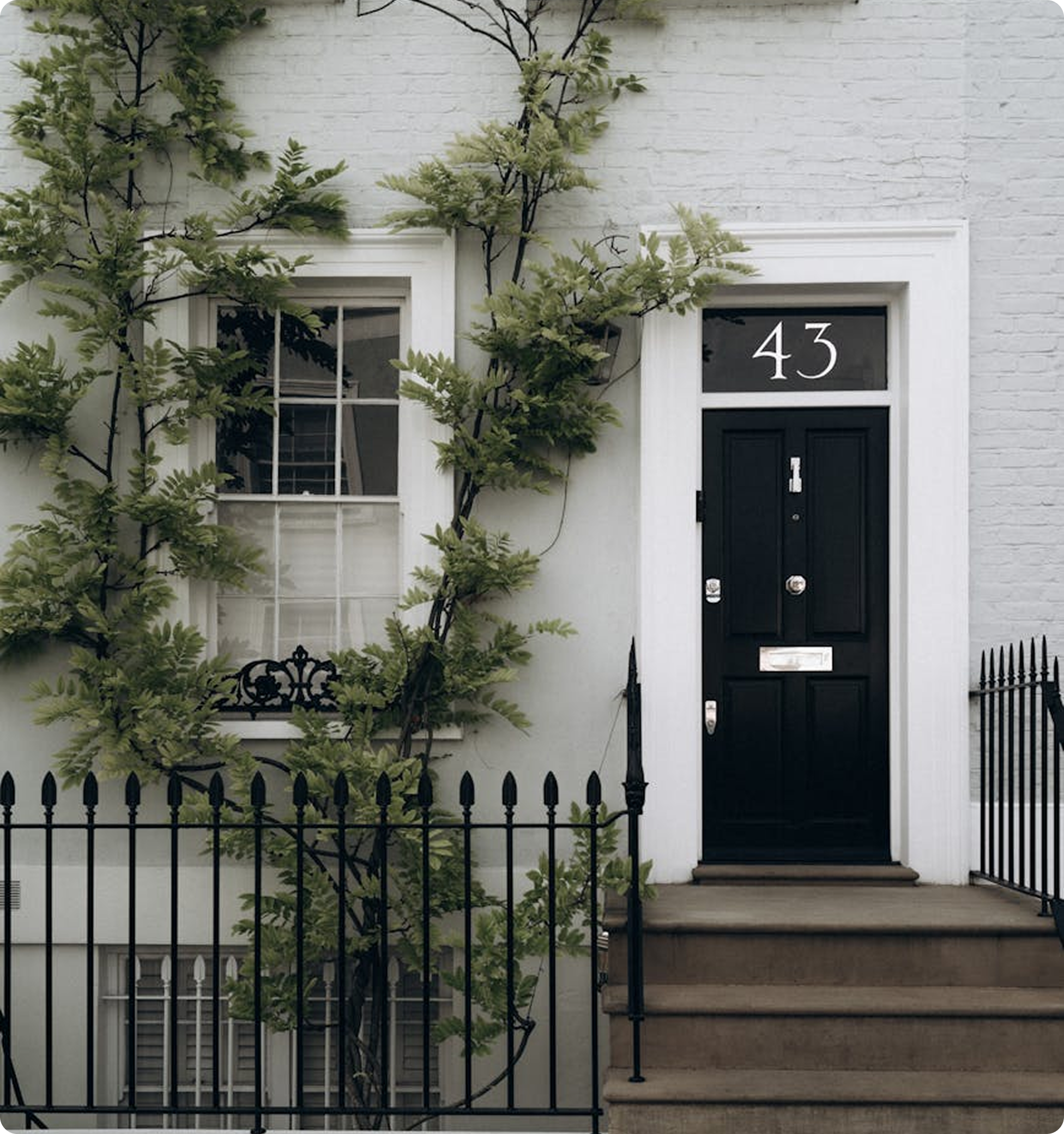 Black door townhouse