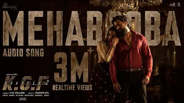 Mehbooba Lyrics Hindi-English - KGF Chapter 2