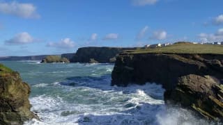 Local beach and cliff area to our Newquay Bay Holiday Park.