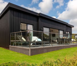 The exterior of one of our bright and spacious Barns at our stunning park in Cornwall, Retallack Resort & Spa. Book your break today!