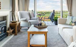 The interior of one of holiday homes with stunning views. image