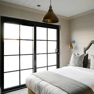 Comfortable double bed with pillows & linen included