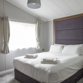 Comfy bed in the master bedroom