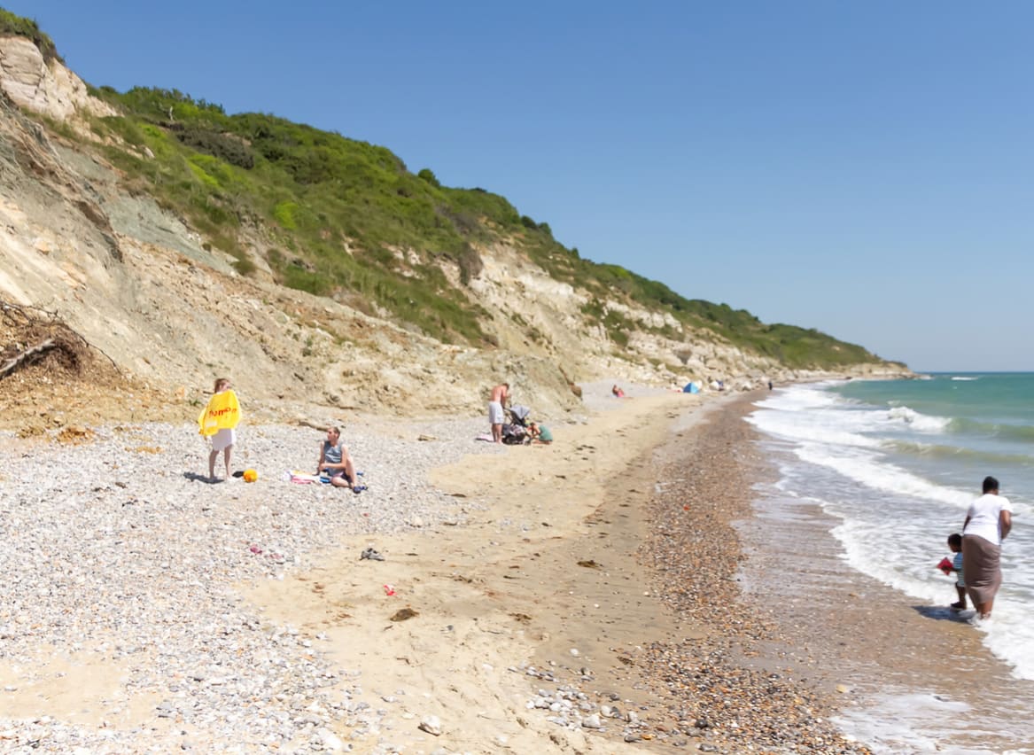Secluded sandy beach image