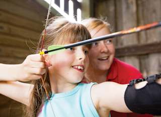 An image of our awesome on-site activity, Target Archery.