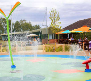 The outdoor splash pad at our Lincolnshire Holiday Park, Appletree. image