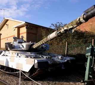 An image of a military tank at the Military Services Museum. image
