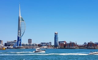 View of the Spinnaker Tower near our Mill Rythe Holiday Park, Hampshire. image