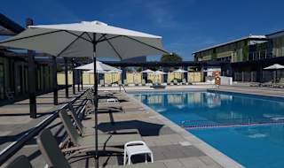The outdoor pool area at our holiday park in Lincolnshire, Cleethorpes Pearl. Fun for all the family!