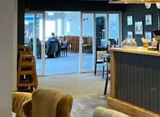 The bar area of The Sunset Bar & Eatery at our holiday park in Cornwall, Newperran. image