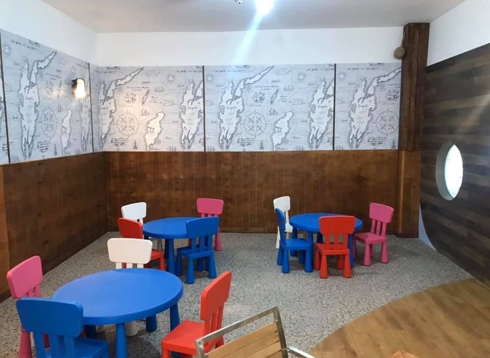 Indoor pool with flume image