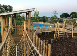Our play area at Mill Rythe Holiday Park, Hampshire. image
