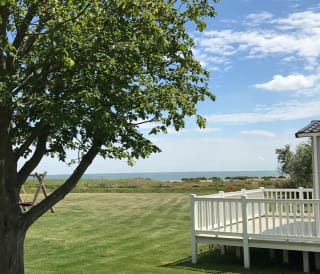 The grounds at our Mersea Island holiday park.