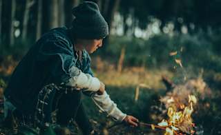 Tips for how to keep warm camping image