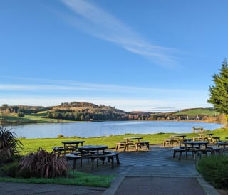 A view of our Piperdam holiday park in Scotland.