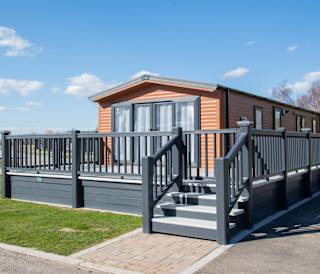 One of our stunning lodges at Appletree, the perfect base for your next getaway!