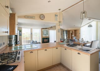 The kitchen area of our Exclusive Rooftop Lodge. Book your holiday now!
