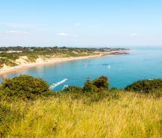 A view over our Whitecliff Bay holiday park.